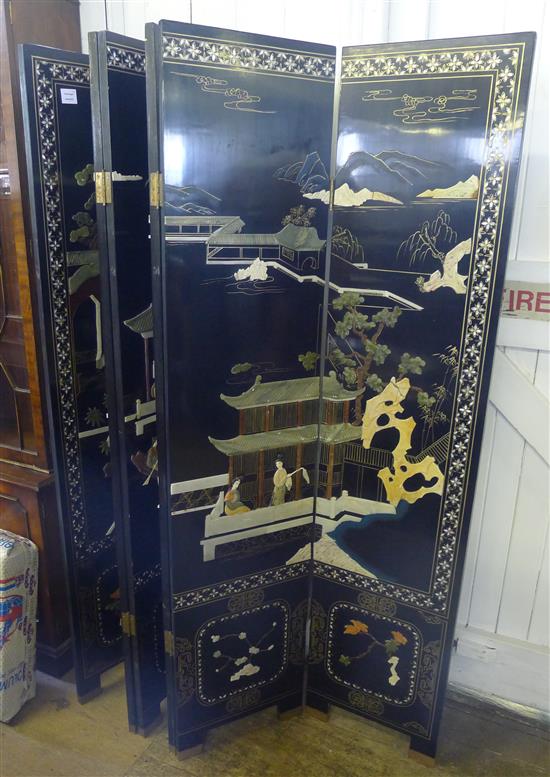 Chinese 6 fold screen